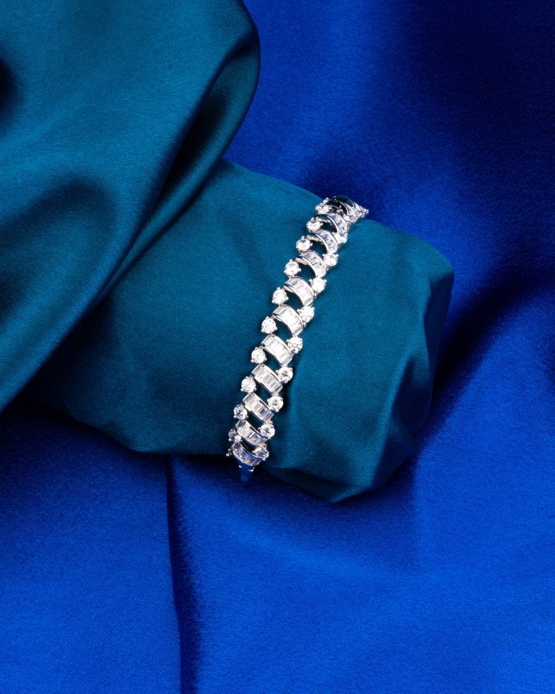 Silver Sparkle Crystal Bracelet