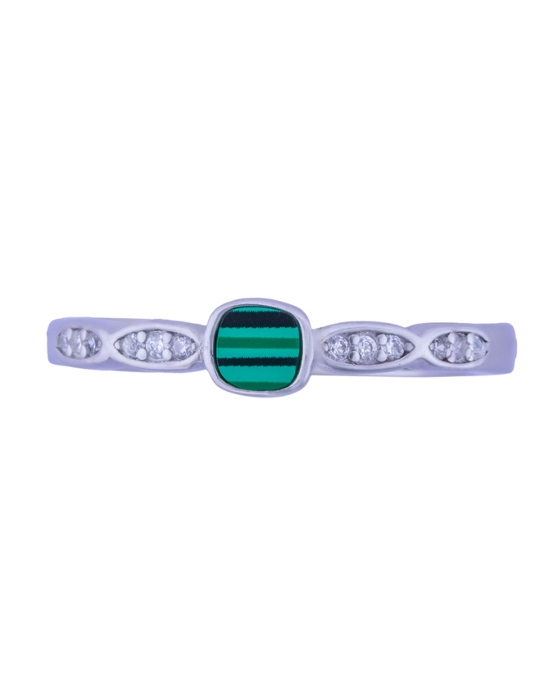 Emerald Line Ring