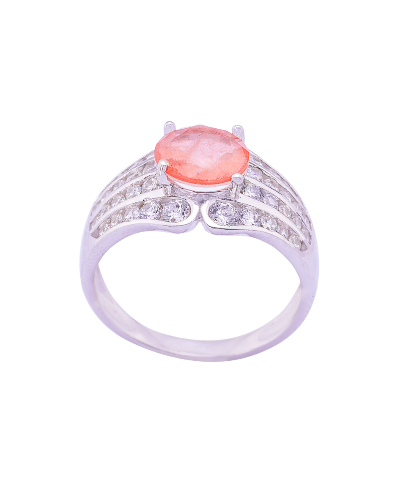 Silver Peach Ring