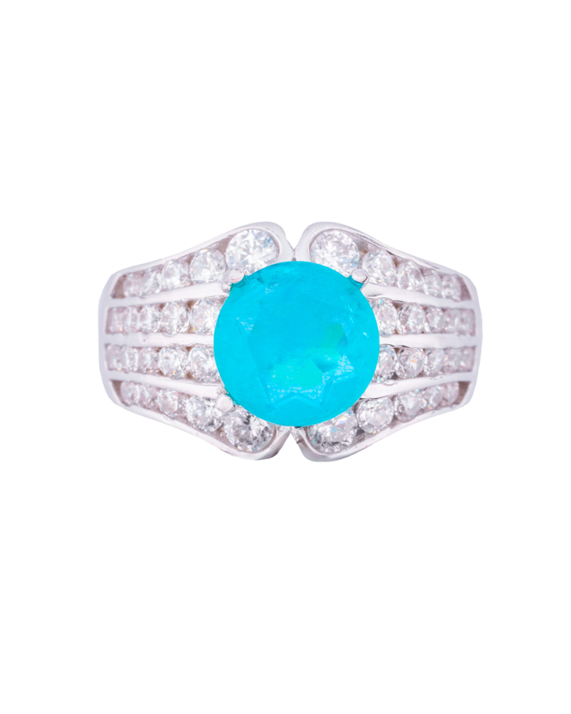 Silver Blue Ring