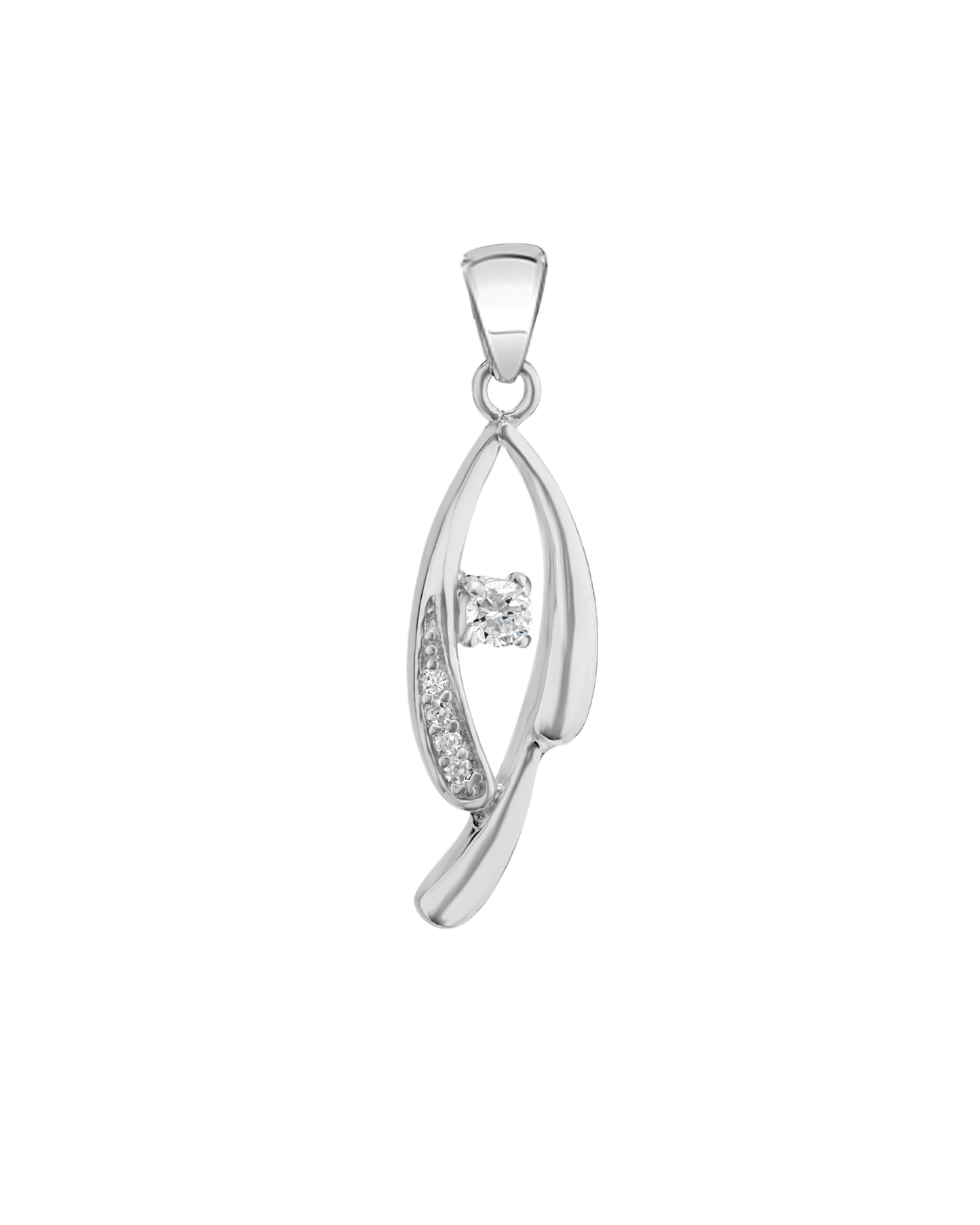 Contemporary Diamond Accent Pendant