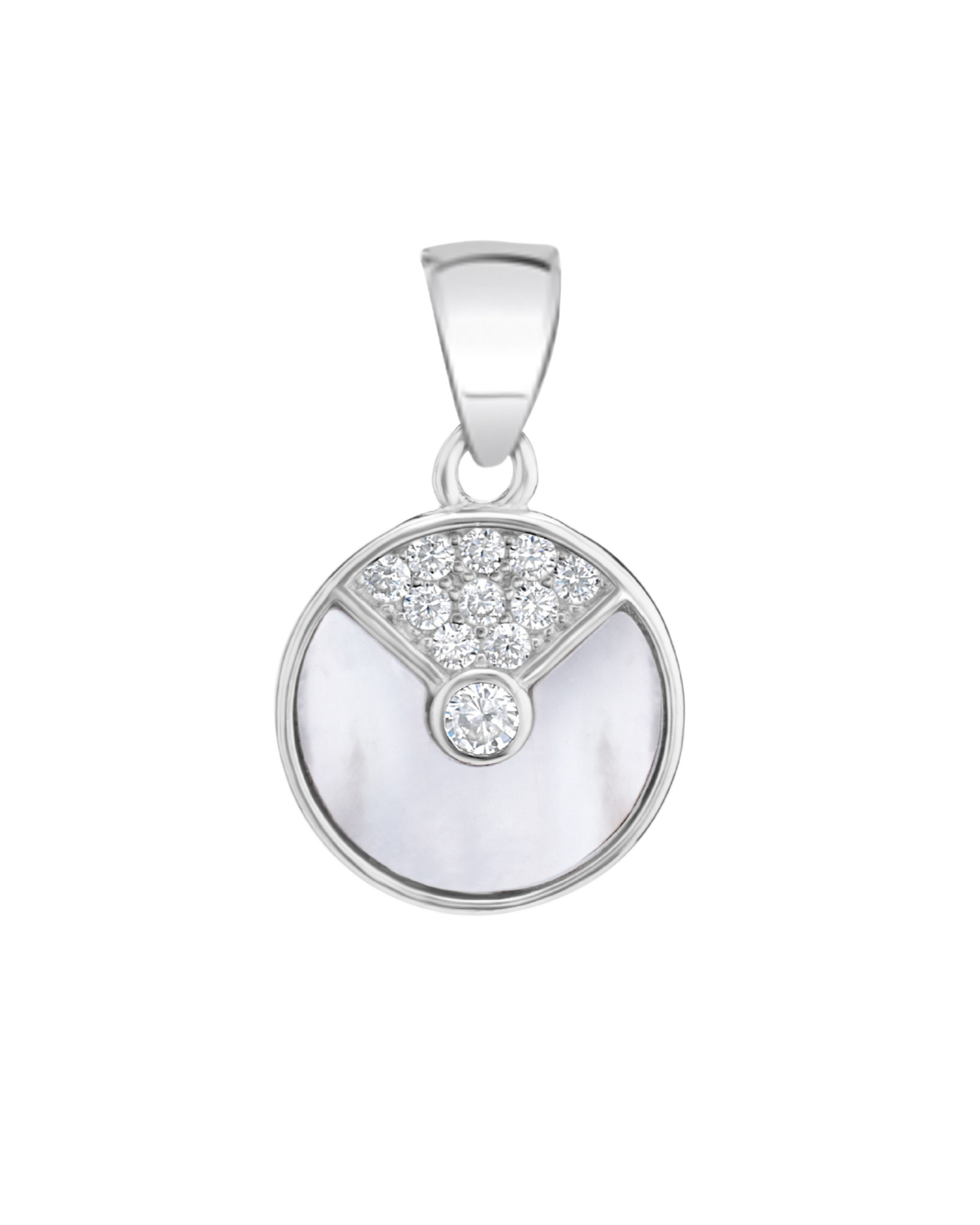 Teardrop Gemstone Pendant with Silver Chain