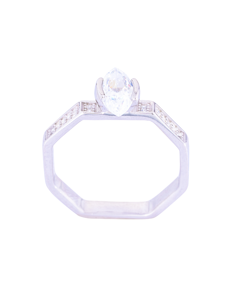 Silver Skin-Friendly Ring