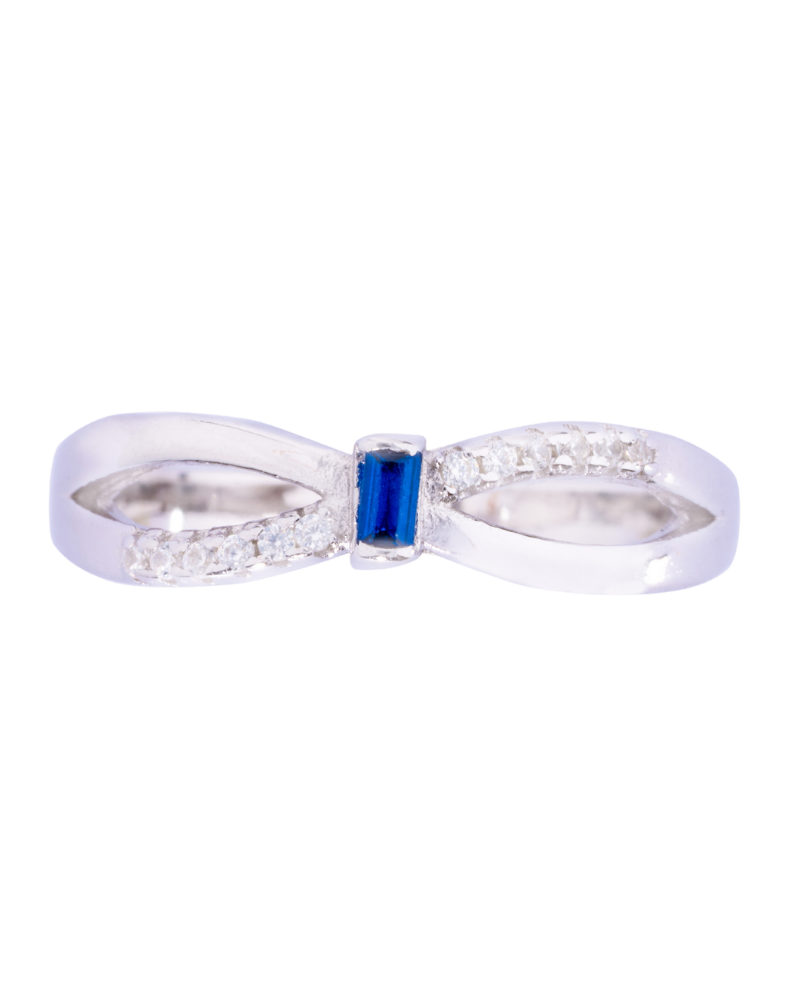 Blue Bliss Silver Ring