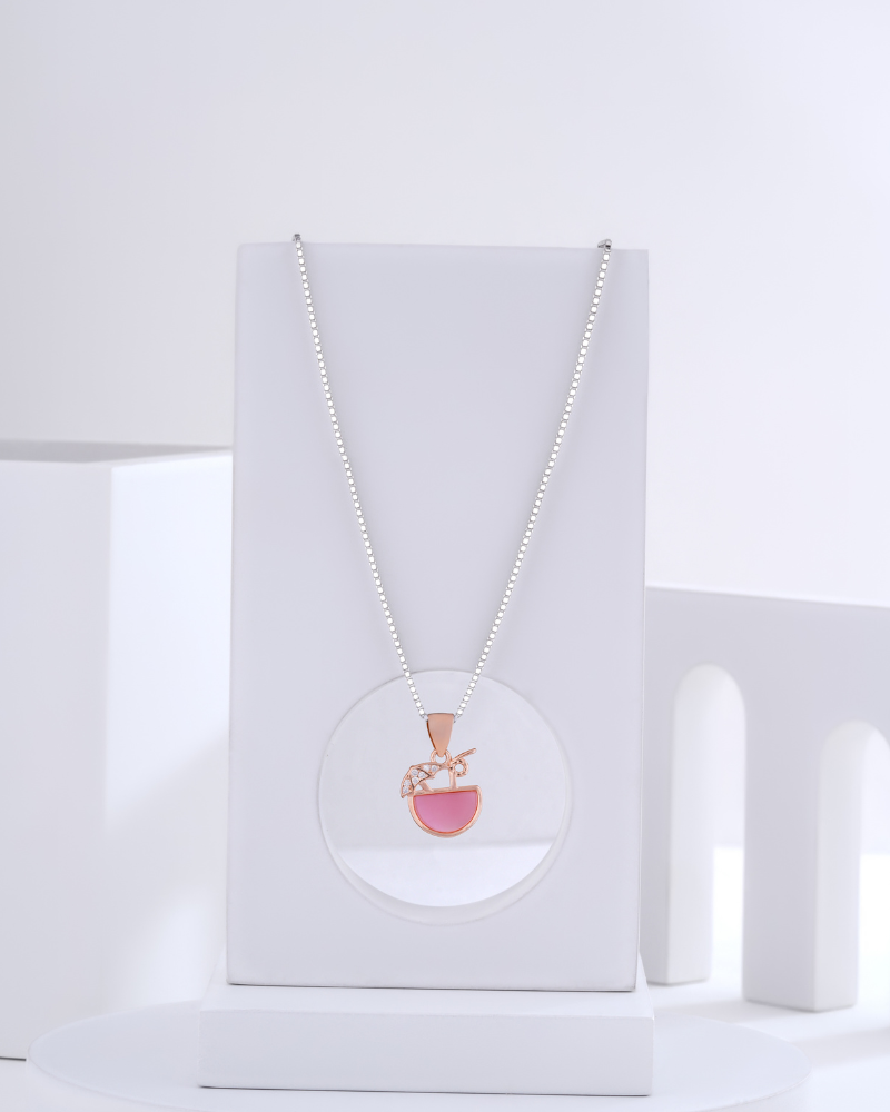 Rose Gold Pendant Bloom
