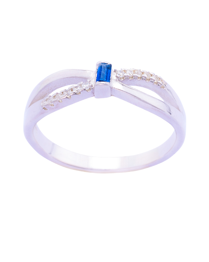 Blue Bliss Silver Ring