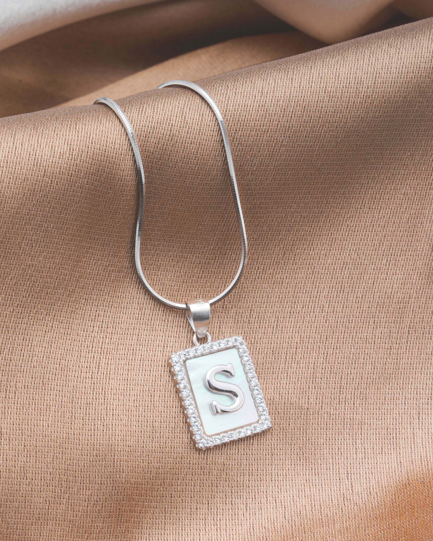 Floral Motif Crystal Pendant