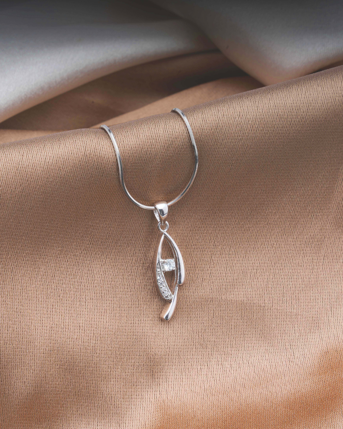 Contemporary Diamond Accent Pendant