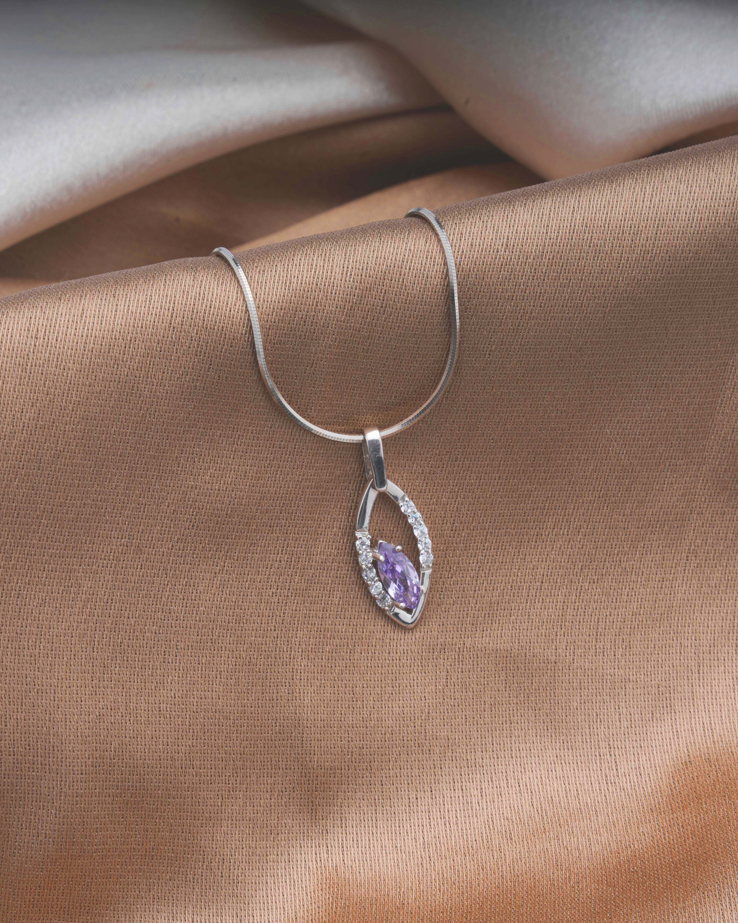 Geometric Silver Statement Pendant