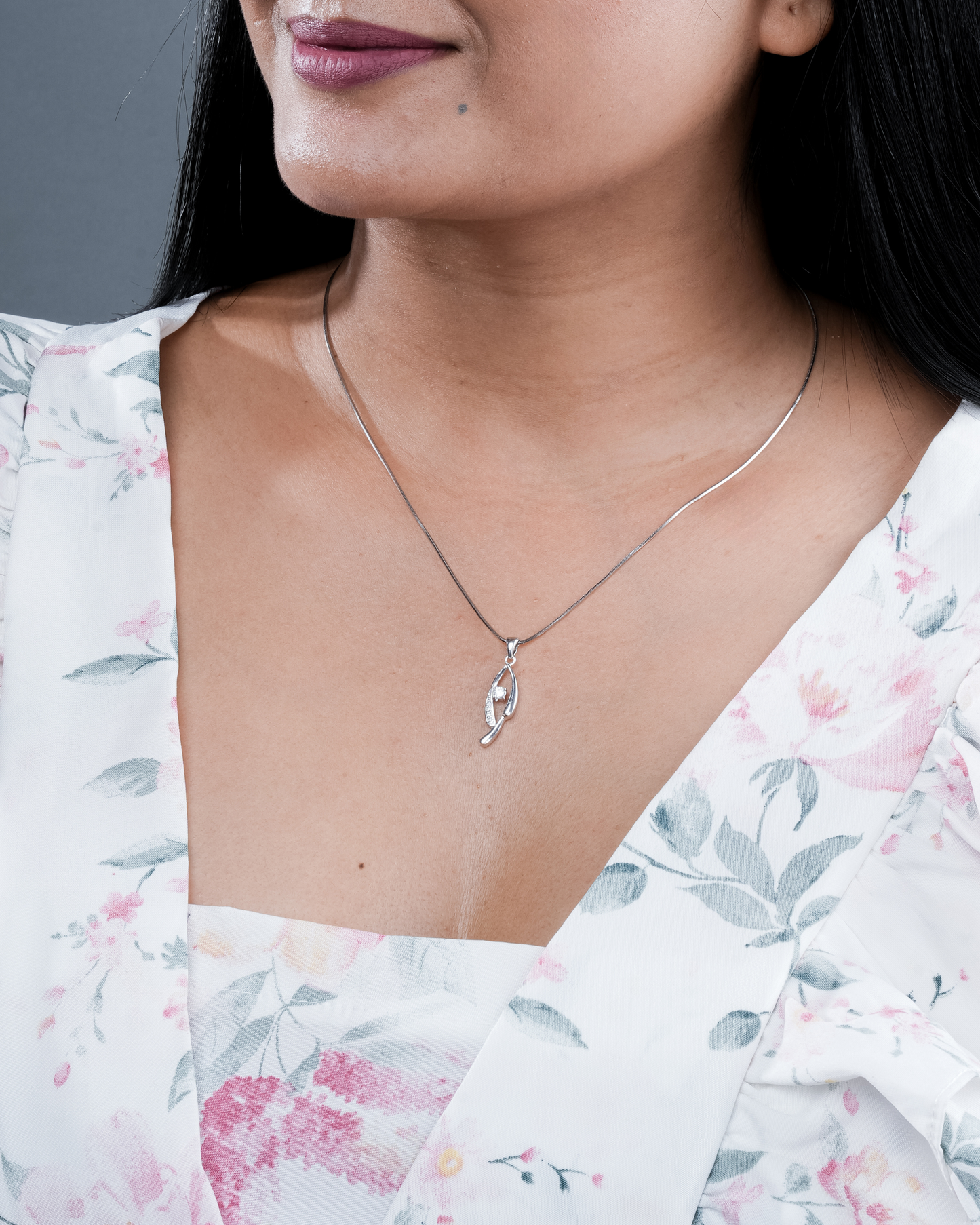 Contemporary Diamond Accent Pendant