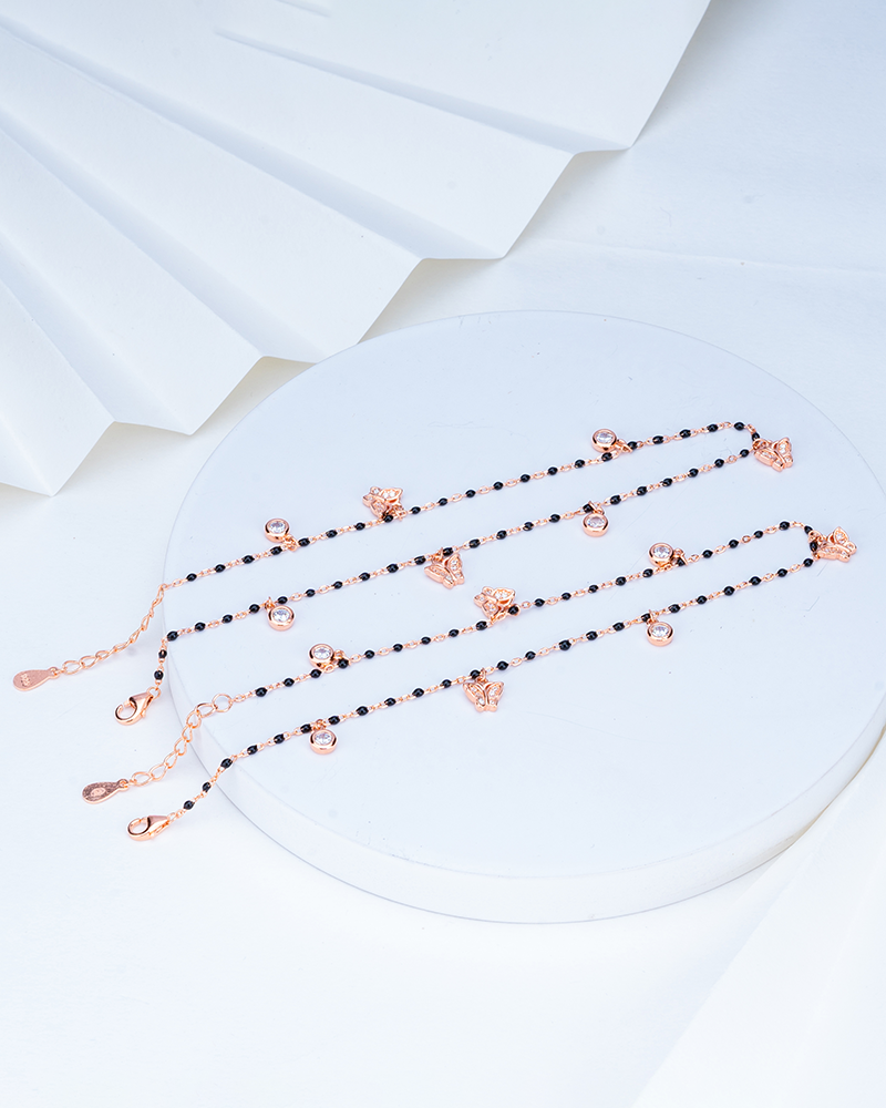 Silver Glow Anklet