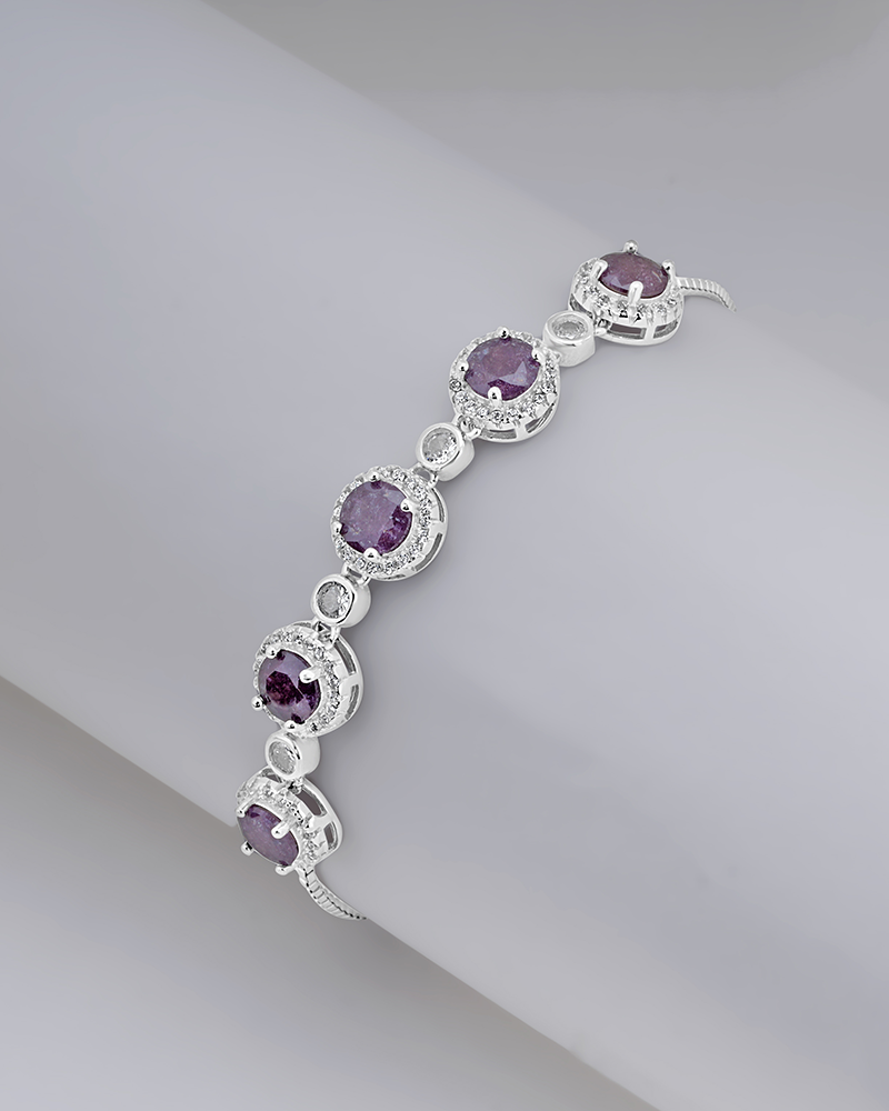 Begonia Bliss Crystal Bracelet