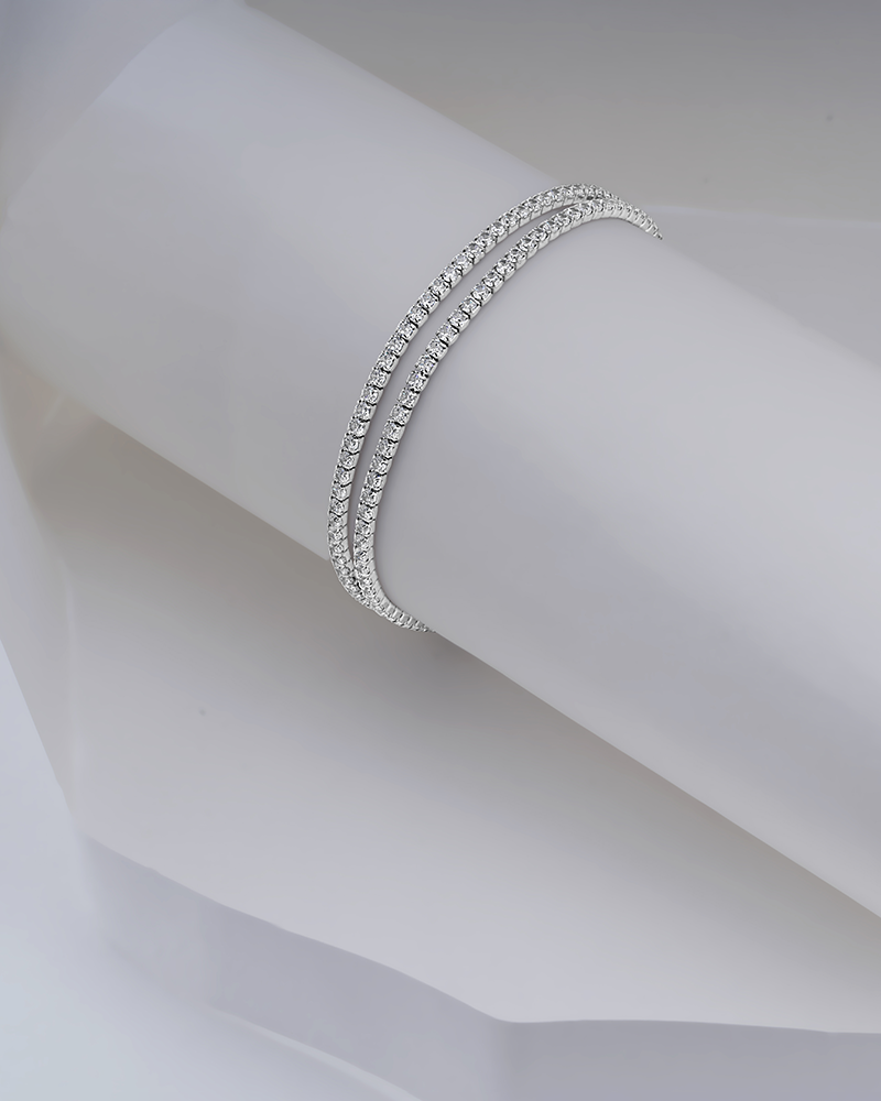Crystal Elegance Silver Chain
