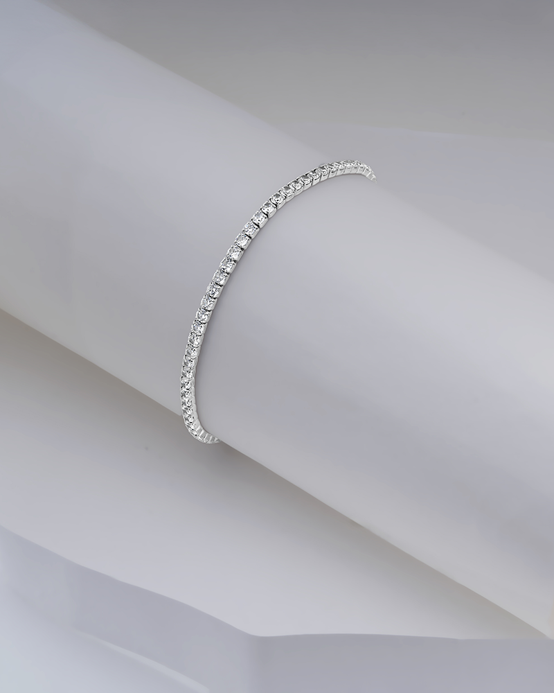 Crystal Elegance Silver Chain