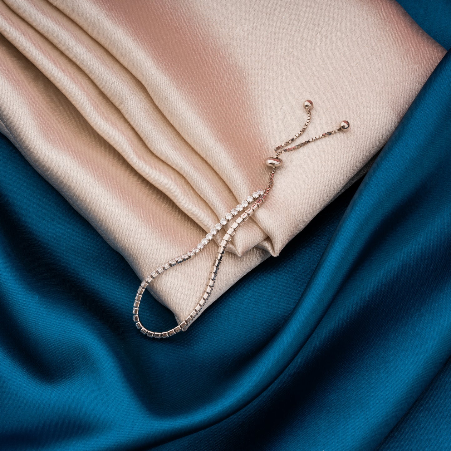 Crystal Elegance Silver Chain