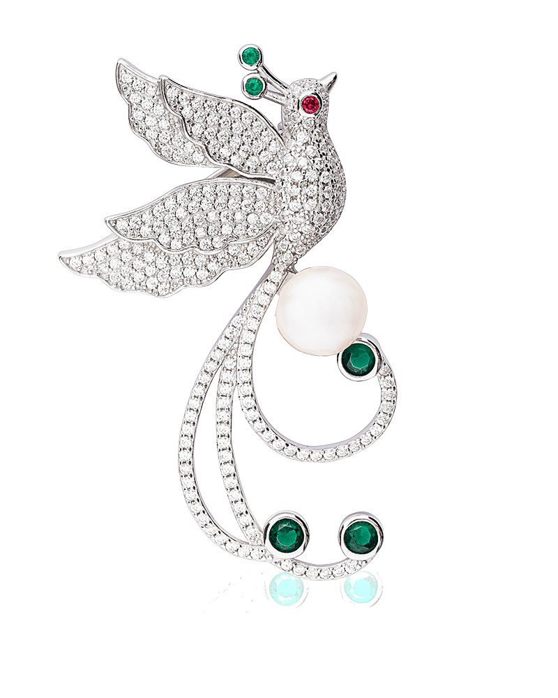 Classic Crystal Brooch