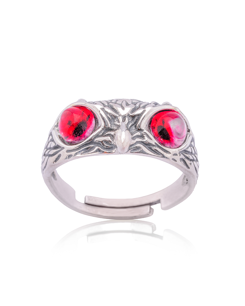 Orange Silver Ring
