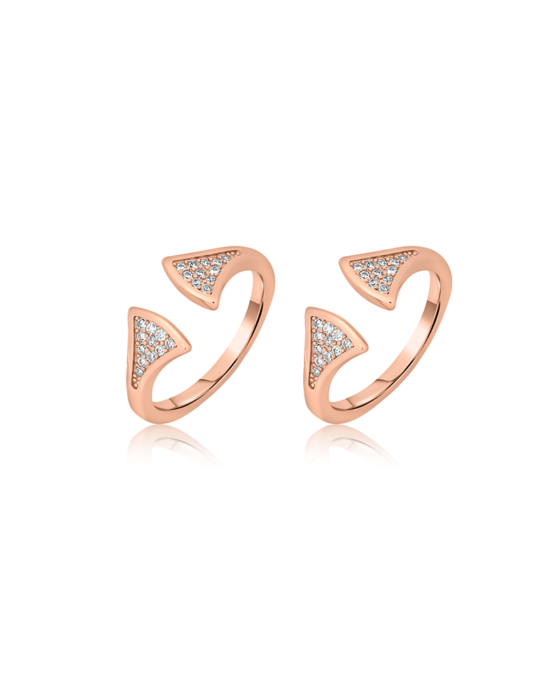 Rose Gold Triangular Accent