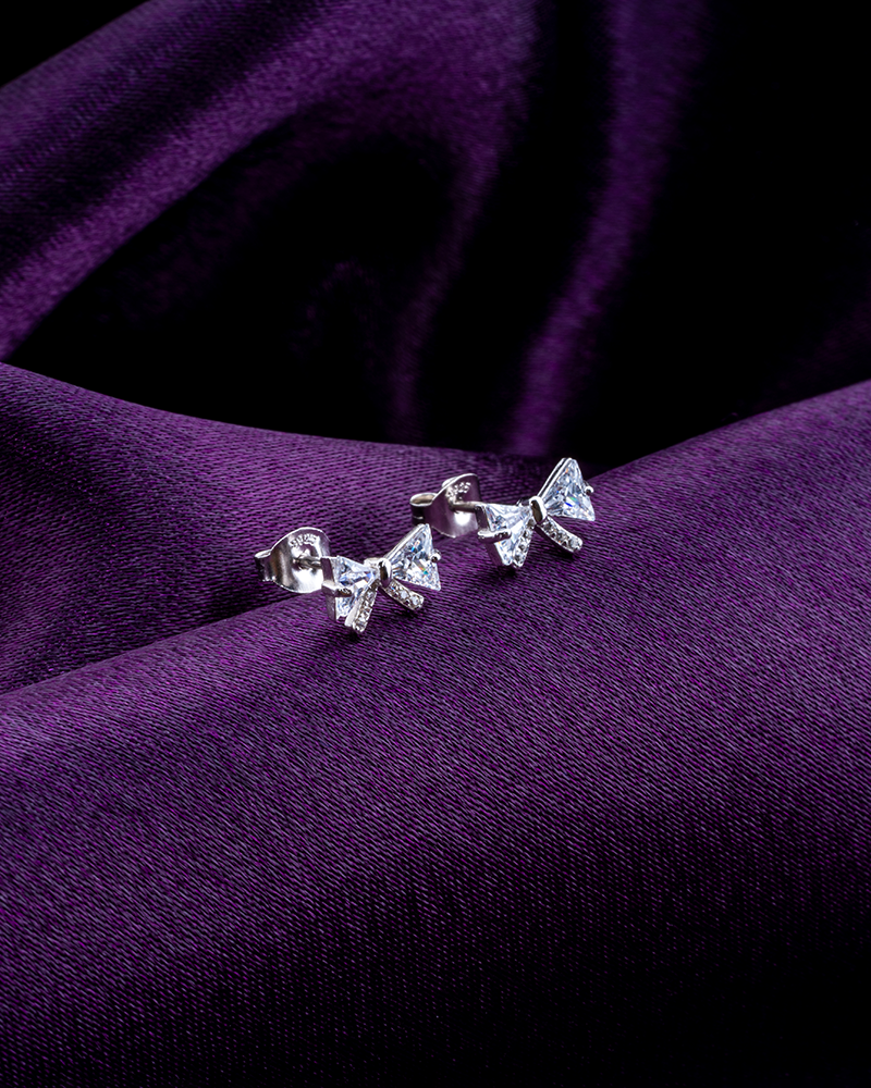 Silver Oval Studs