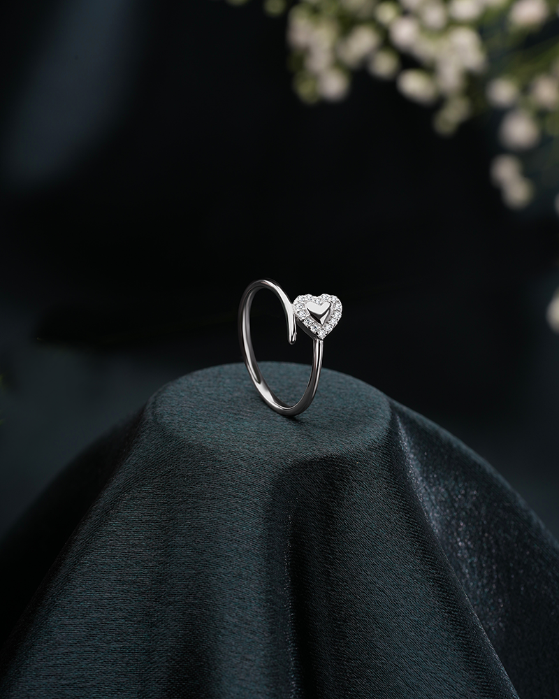 Stylish Adjustable silver Ring