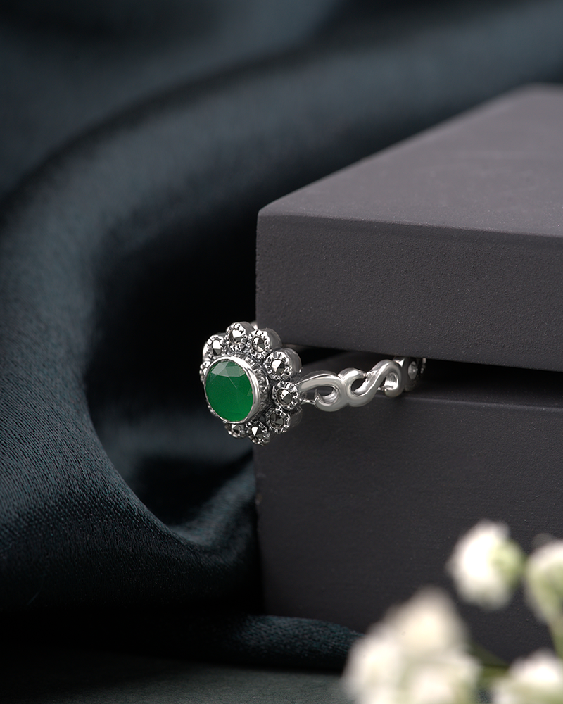 Oxidised Silver Ring Heritage
