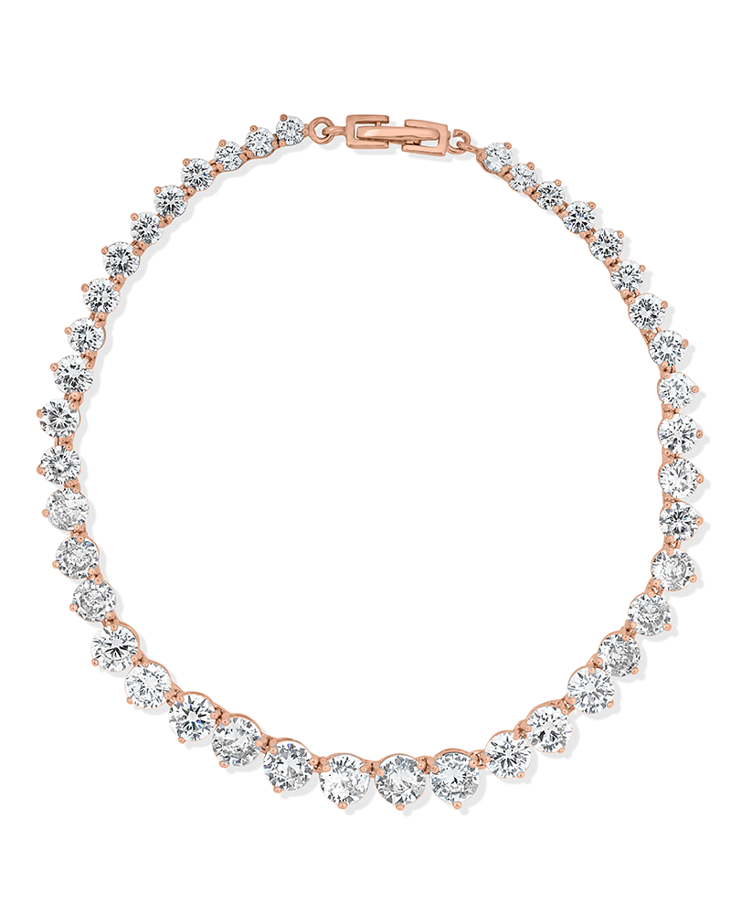 Rose gold necklaces set