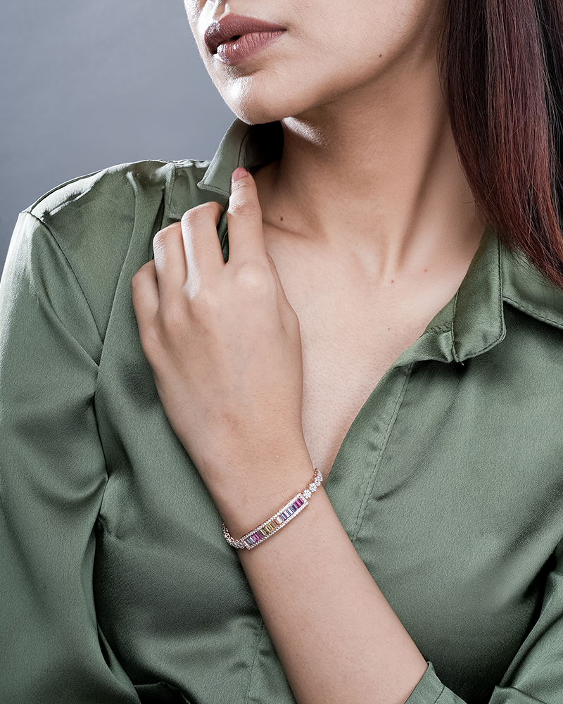 Mosaic Dreams Brass Bracelet
