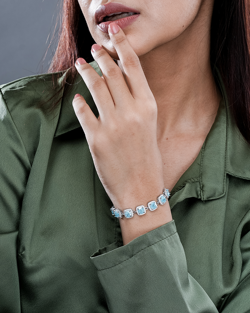 Sky Heart Charm Bracelet