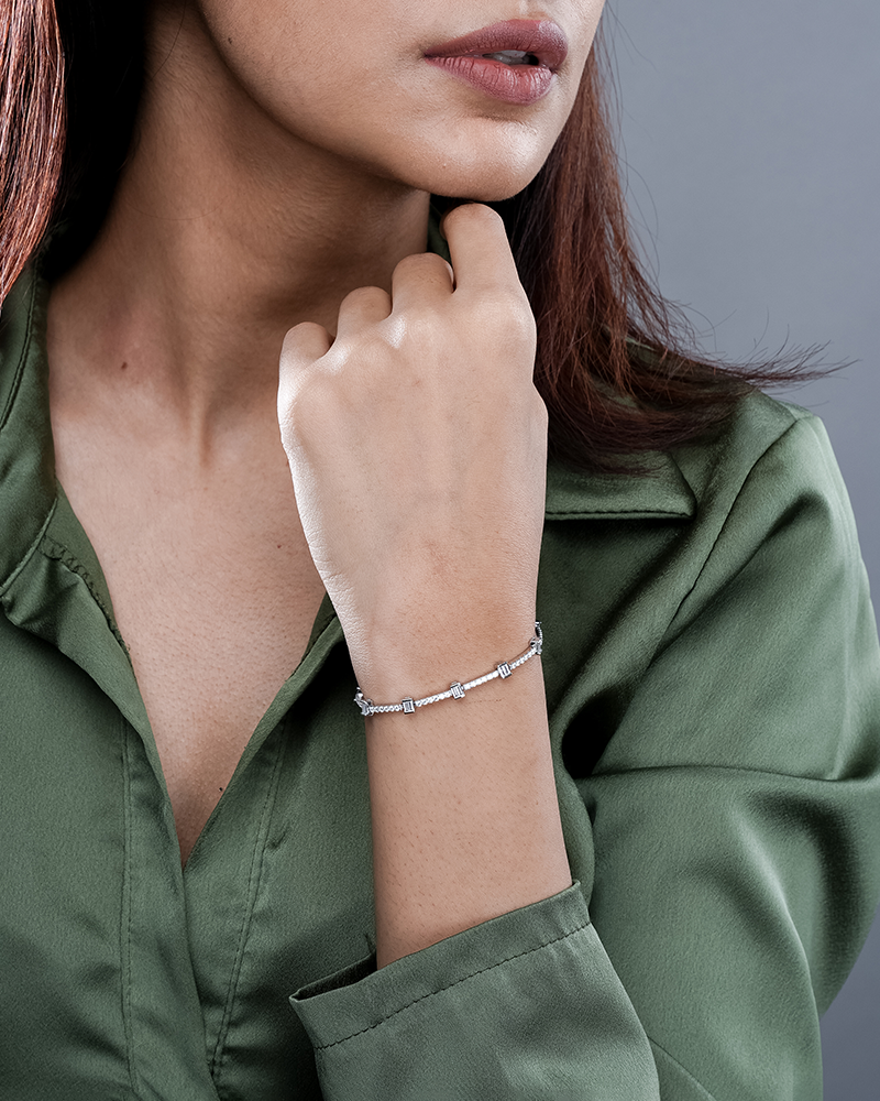 Signature Silver Statement Bracelet