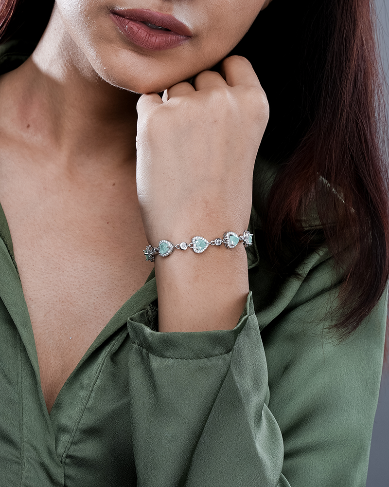 Sky Heart Charm Bracelet
