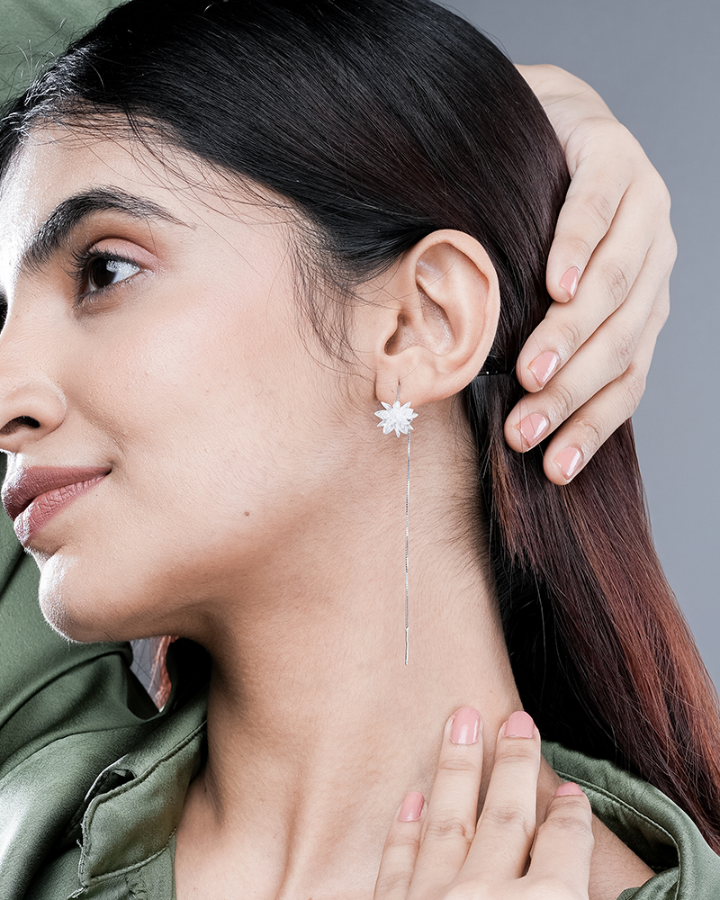 Dangle Silver Earrings