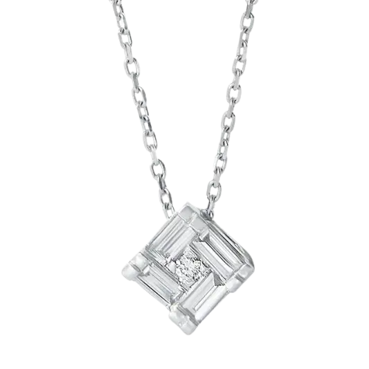 Gold Captivating Diamond Pendant