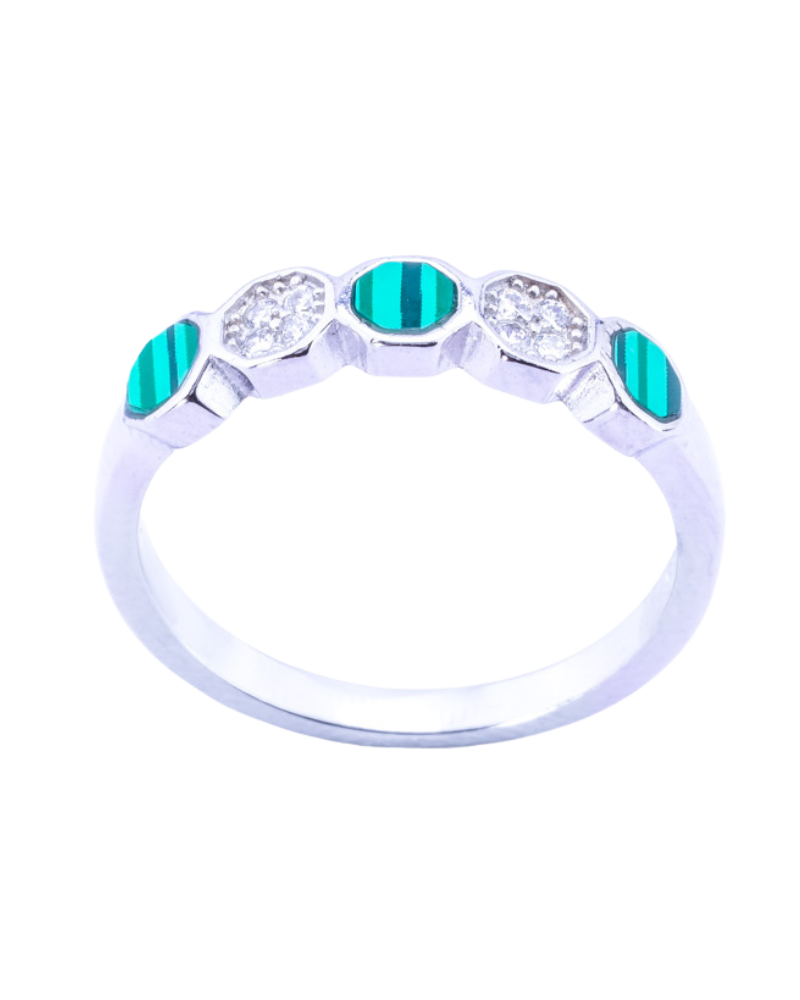 Sculpted Serenity silver ring