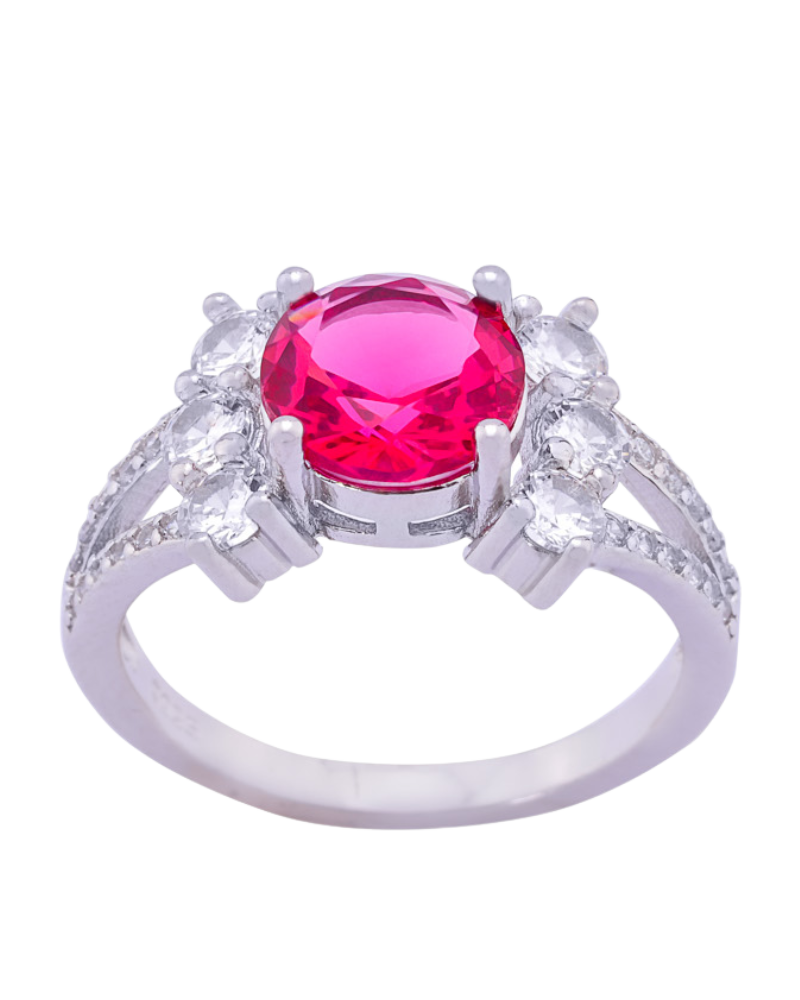 Scarlet Silver Elegance