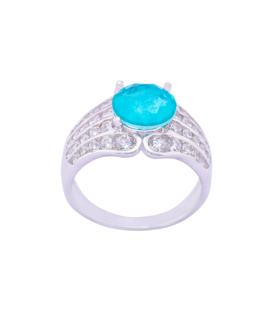 Silver Blue Ring