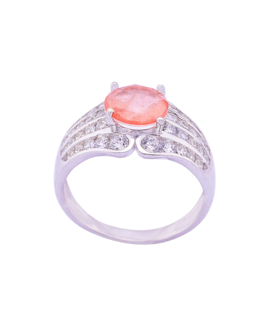 Silver Peach Ring