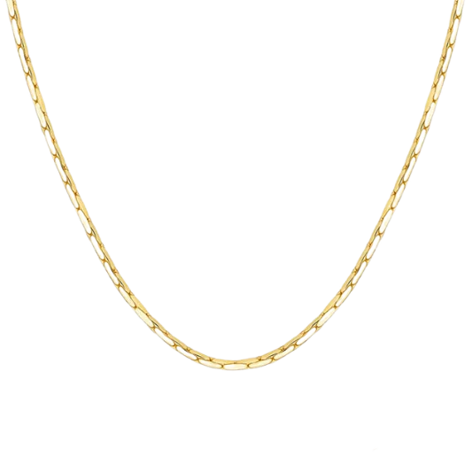 Elegant Gold-Plated Twisted Link Chain