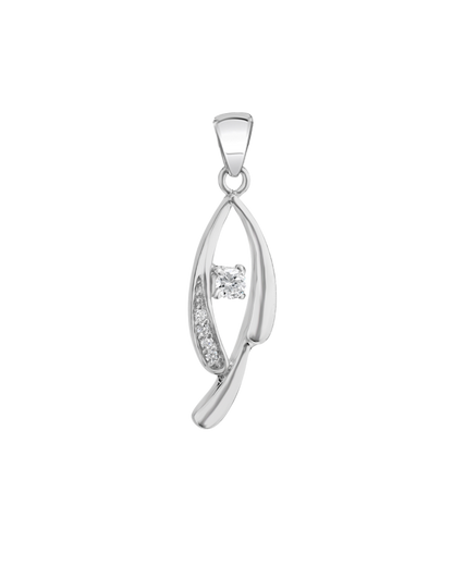 Contemporary Diamond Accent Pendant