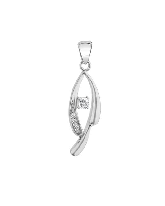 Contemporary Diamond Accent Pendant