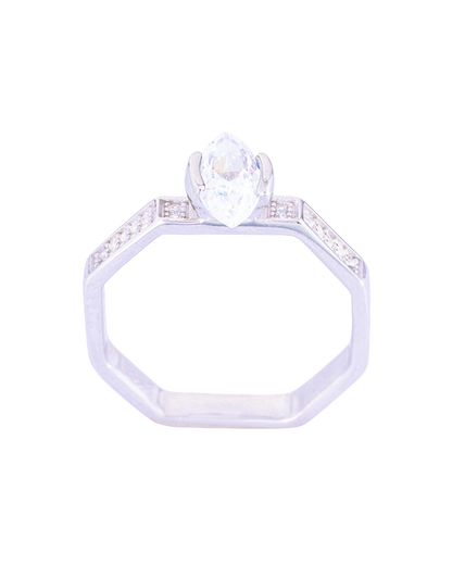 Silver Skin-Friendly Ring