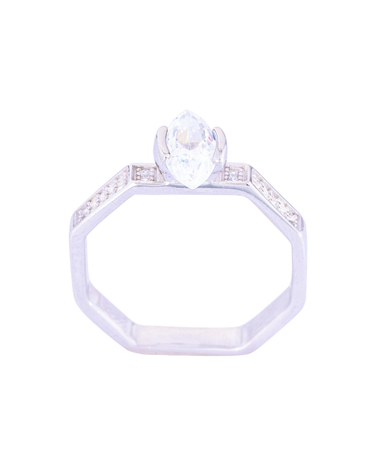 Silver Skin-Friendly Ring