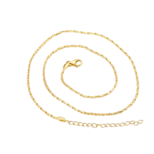 Sleek Silver Chain with Bold Accents