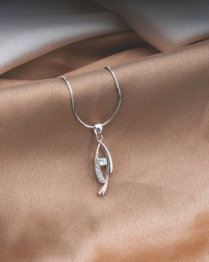 Contemporary Diamond Accent Pendant