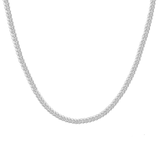 Layered Chain Necklace with Beaded Finish