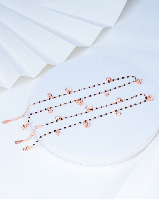 Silver Glow Anklet