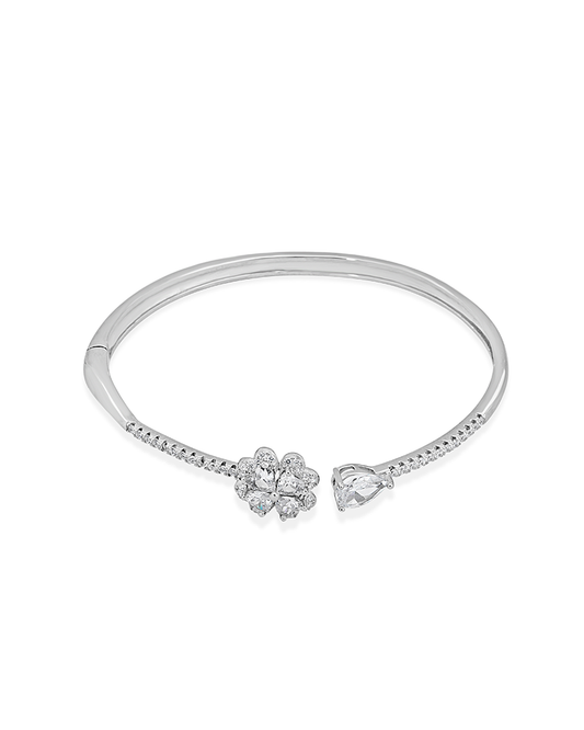 Sterling Silver Bracelet with white