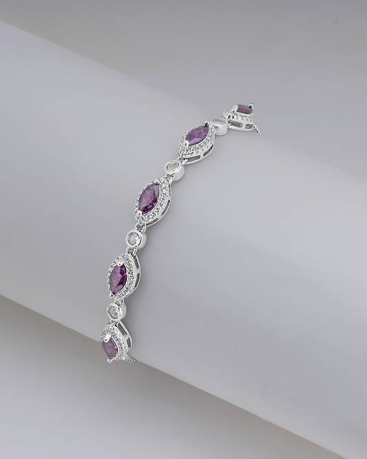 Begonia Bliss Crystal Bracelet