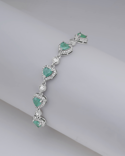 Heartfelt Green Bracelet