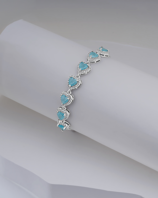 Sky Heart Charm Bracelet
