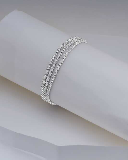Crystal Elegance Silver Chain